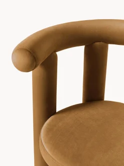 Sillas></noscript>Westwing Collection Silla tapizada en terciopelo Calan Terciopelo marrón