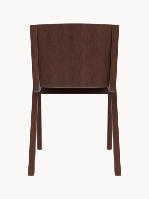 Sillas>Audo Copenhagen Silla tapizada Ready Dining Tejido blanco Off White, madera de roble oscura