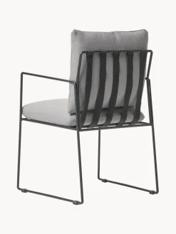 Sillas></noscript>Westwing Collection Silla tapizada Wayne Mezcla de lino gris, negro