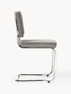 Best Sillas cantilever de pana Kink, 2 uds. Sillas