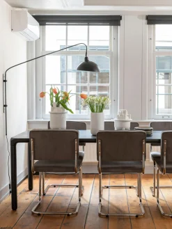 Best Sillas cantilever de pana Kink, 2 uds. Sillas