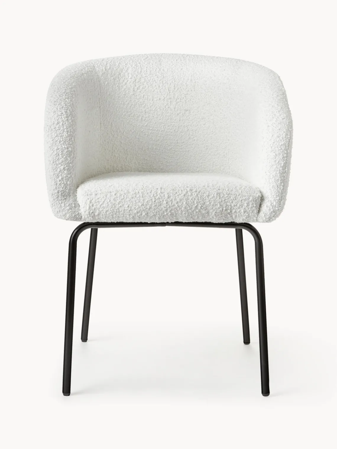 New Sillas con reposabrazos en tejido bouclé Alani, 2 uds Sillas Con Reposabrazos|Sillas