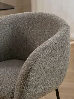 Sillas Con Reposabrazos|Sillas></noscript>Westwing Collection Sillas con reposabrazos en tejido bouclé Alani, 2 uds. Bouclé greige, negro