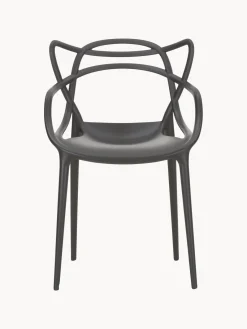 Sillas De Jardín|Sillas Con Reposabrazos></noscript>Kartell Sillas con reposabrazos Masters, 2 uds. Negro