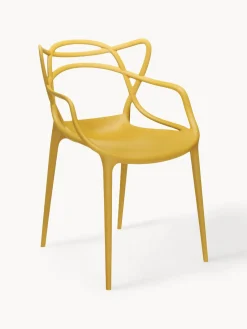 Sillas De Jardín|Sillas Con Reposabrazos>Kartell Sillas con reposabrazos Masters, 2 uds. Amarillo sol