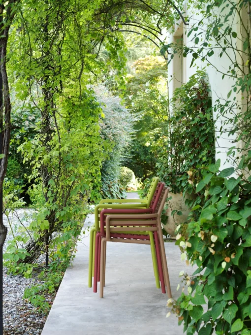 Best Sillas de jardín apilables con reposabrazos Doga, 2 uds. Sillas De Jardín|Sillas De Jardí­N