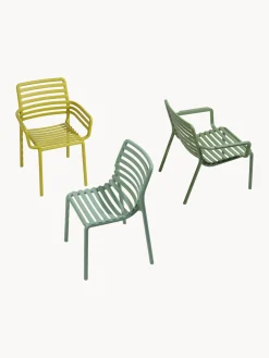 Sillas De Jardín|Sillas De Jardí­N></noscript>Nardi Sillas de jardín apilables con reposabrazos Doga, 2 uds. Verde claro