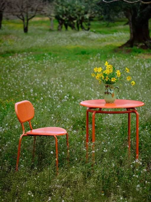 Sillas De Jardín|Sillas De Jardí­N>Westwing Collection Sillas de jardín Kumi, 2 uds. Naranja