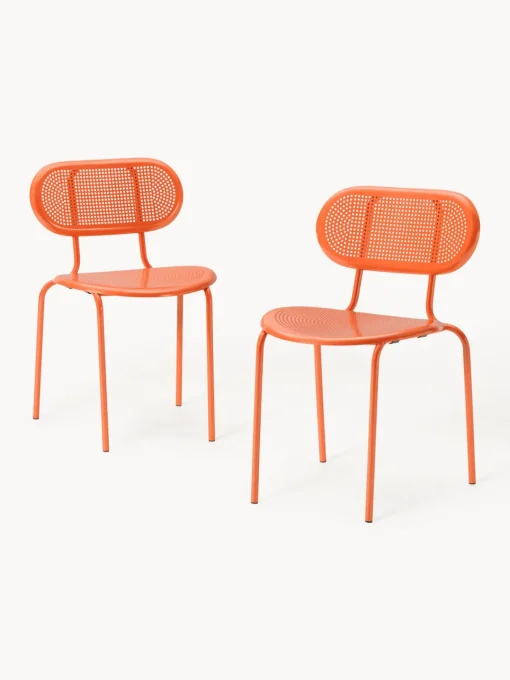 Sillas De Jardín|Sillas De Jardí­N>Westwing Collection Sillas de jardín Kumi, 2 uds. Naranja