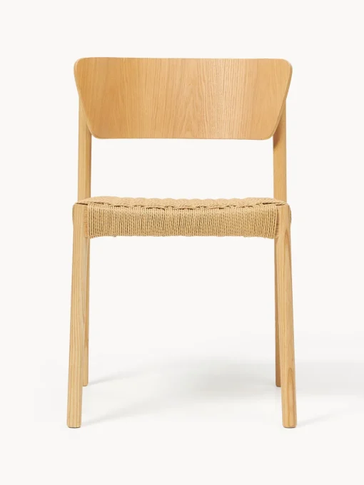 Sillas De Madera|Sillas>Westwing Collection Sillas de madera y ratán Danny, 2 uds. Madera de haya, beige
