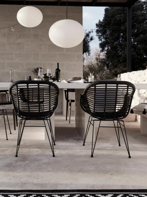 Discount Sillas de ratán con reposabrazos Costa, 2 uds. Sillas De Jardín|Sillas De Jardí­N