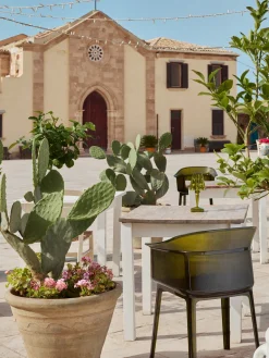 Sillas De Jardín|Sillas De Jardí­N></noscript>Kartell Sillas para exterior Papyrus (2 uds.) Verde oliva transparente
