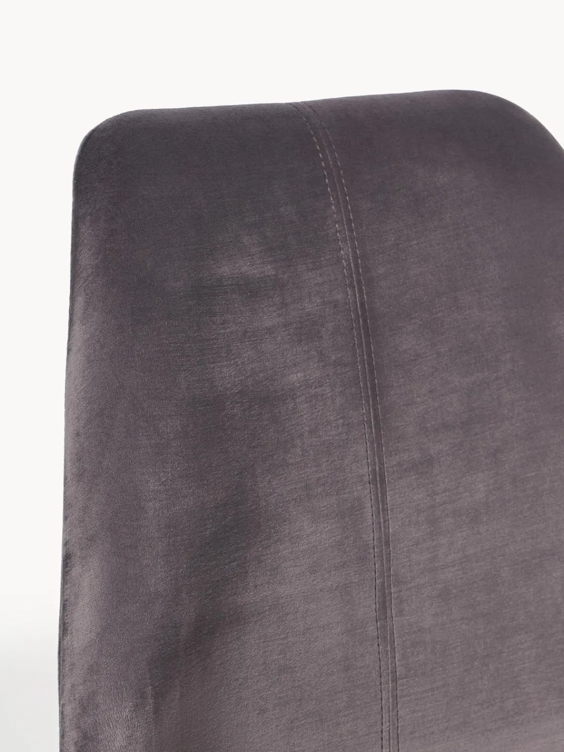 Sillas> Sillas tapizadas de terciopelo Eris, 2 uds. Terciopelo gris oscuro