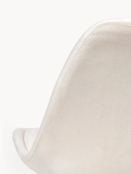 Sillas> Sillas tapizadas de terciopelo Eris, 2 uds. Terciopelo beige, negro mate