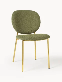 Hot Sillas tapizadas en tejido bouclé Ulrica, 2 uds. Sillas