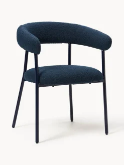 Discount Sillas tapizadas en tejido bouclé Thiago, 2 uds. Sillas
