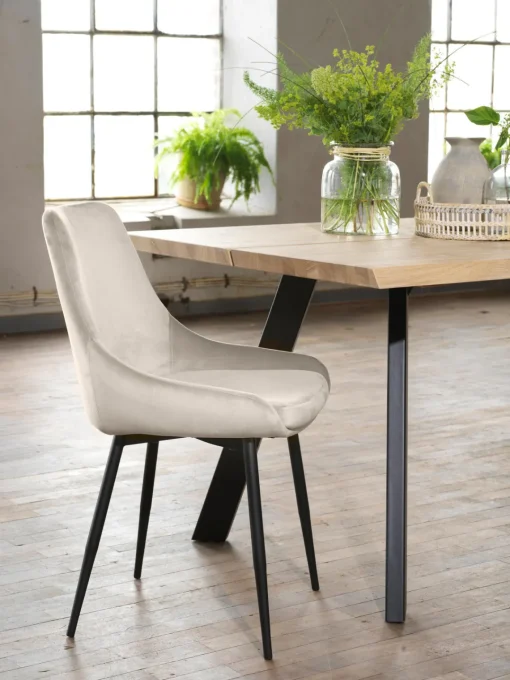Clearance Sillas tapizadas en terciopelo Sierra, 2 uds. Sillas