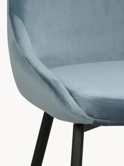 Sillas tapizadas en terciopelo Sierra, 2 uds. Sillas