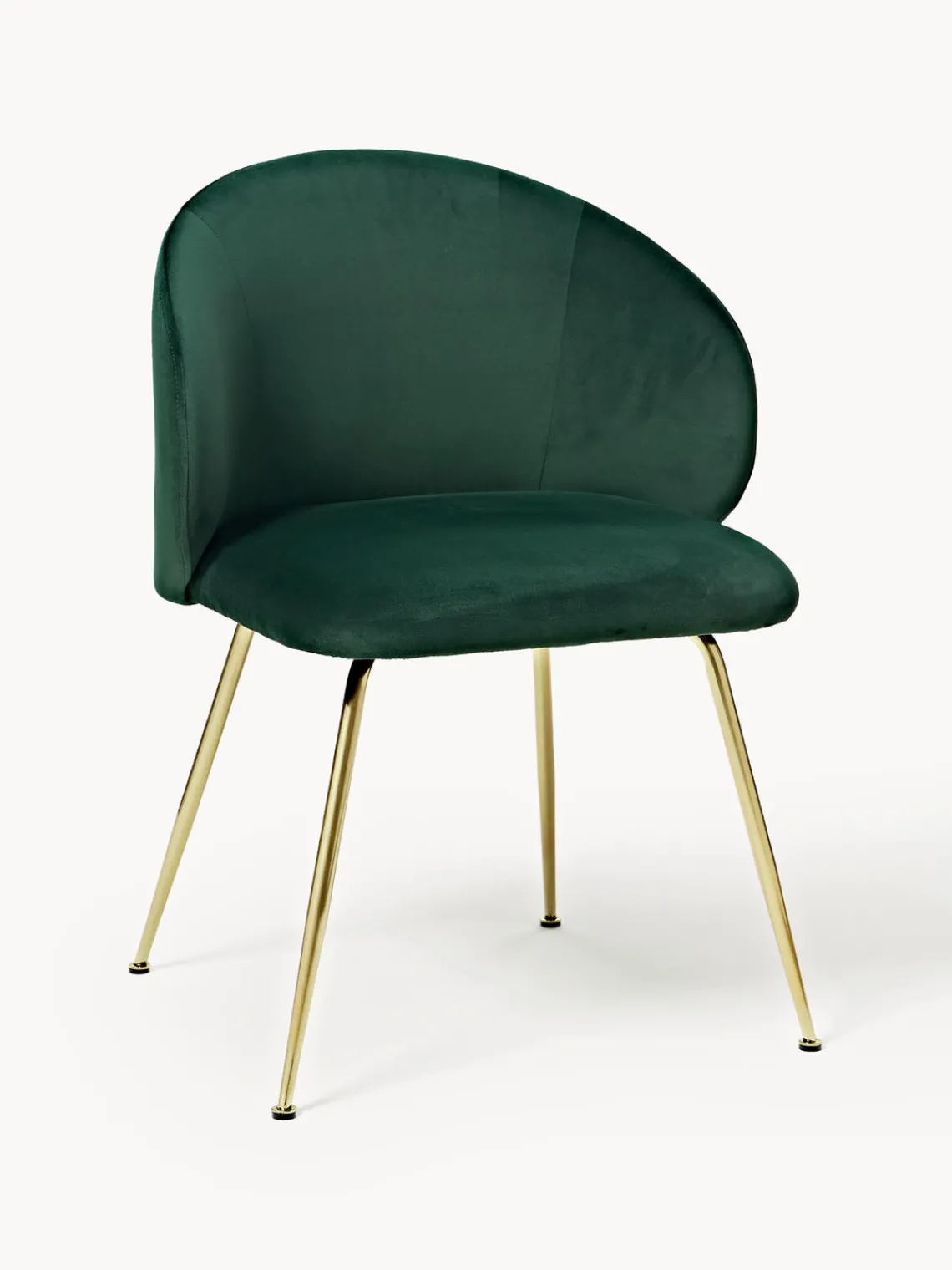 Best Sillas tapizadas en terciopelo Luisa, 2 uds. Sillas