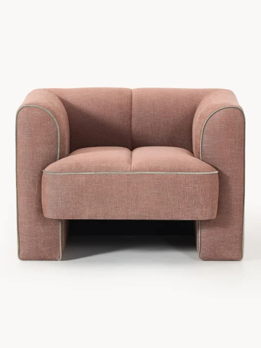 Butacas|Sillones>Westwing Collection Sillón Bobi Tejido terracota, verde oliva