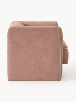 Butacas|Sillones></noscript>Westwing Collection Sillón Bobi Tejido terracota, verde oliva