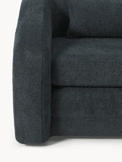 Sillones Cama|Sillones></noscript>Westwing Collection Sillón cama de borreguillo bouclé Eliot Borreguillo bouclé gris antracita