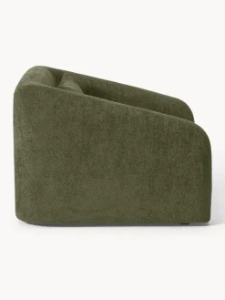 Sillones Cama|Sillones></noscript>Westwing Collection Sillón cama de borreguillo bouclé Eliot Borreguillo bouclé verde oscuro