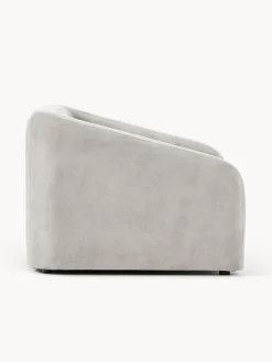Sillones Cama|Sillones></noscript>Westwing Collection Sillón cama Eliot Tejido aterciopelado gris claro
