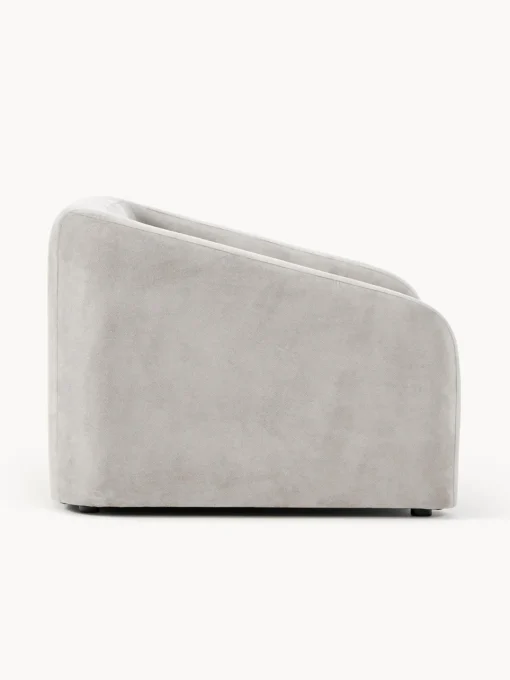 Sillones Cama|Sillones>Westwing Collection Sillón cama Eliot Tejido aterciopelado gris claro