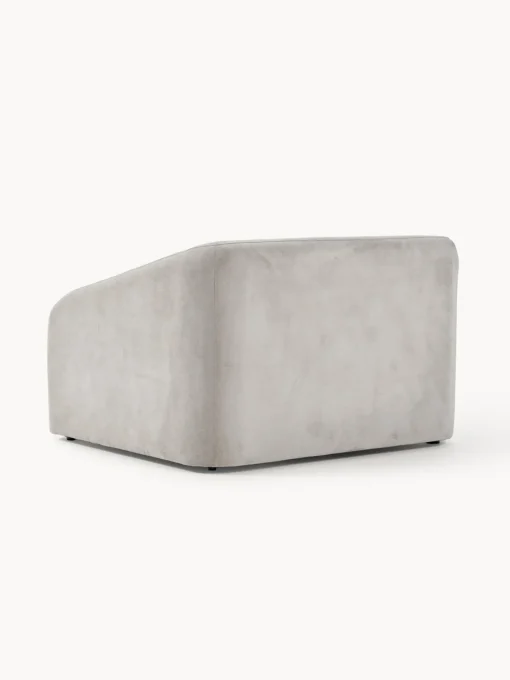 Sillones Cama|Sillones>Westwing Collection Sillón cama Eliot Tejido aterciopelado gris claro