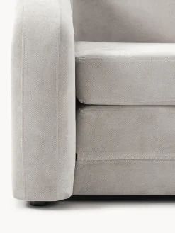 Sillones Cama|Sillones></noscript>Westwing Collection Sillón cama Eliot Tejido aterciopelado gris claro
