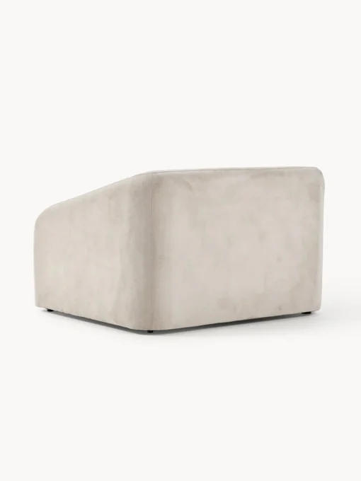 Sillones Cama|Sillones>Westwing Collection Sillón cama Eliot Tejido aterciopelado blanco crema