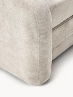 Sillones Cama|Sillones></noscript>Westwing Collection Sillón cama Eliot Tejido aterciopelado blanco crema