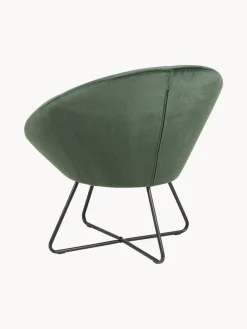Sillones Pequeños|Sillones></noscript> Sillón cóctel de terciopelo Center Terciopelo verde oscuro