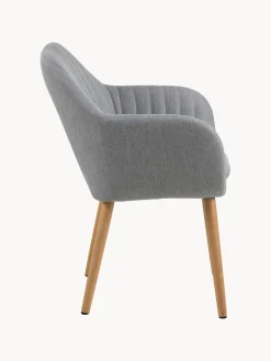 Sale Sillón con patas de madera Emilia Sillas Con Reposabrazos|Sillas