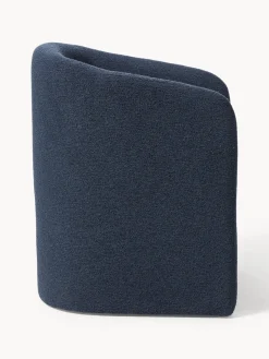 Sillas Con Reposabrazos|Sillas></noscript>Westwing Collection Sillón con reposabrazos en tejido bouclé Mairo Bouclé gris azulado