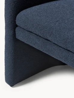 Sillas Con Reposabrazos|Sillas></noscript>Westwing Collection Sillón con reposabrazos en tejido bouclé Mairo Bouclé gris azulado