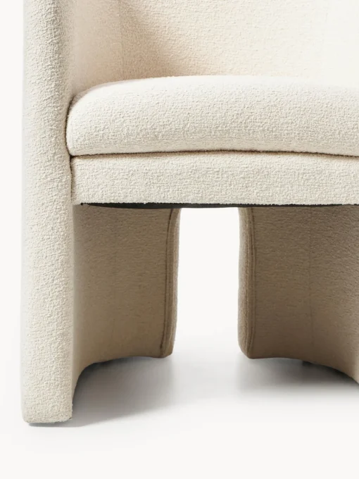 Sillas Con Reposabrazos|Sillas>Westwing Collection Sillón con reposabrazos en tejido bouclé Mairo Bouclé beige claro