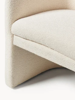 Sillas Con Reposabrazos|Sillas></noscript>Westwing Collection Sillón con reposabrazos en tejido bouclé Mairo Bouclé beige claro
