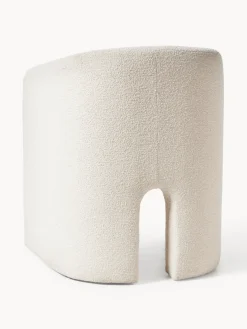 Sillas Con Reposabrazos|Sillas></noscript>Westwing Collection Sillón con reposabrazos en tejido bouclé Mairo Bouclé beige claro