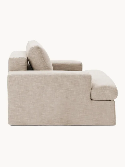 Butacas|Sillones>Westwing Collection Sillón con tapizado desenfundable Russell Tejido beige jaspeado