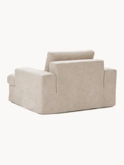 Butacas|Sillones></noscript>Westwing Collection Sillón con tapizado desenfundable Russell Tejido beige jaspeado