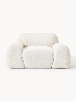 Hot Sillón de borreguillo bouclé Wolke Sillones Pequeños|Sillones