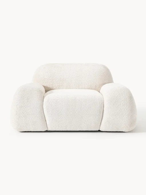 Hot Sillón de borreguillo bouclé Wolke Sillones Pequeños|Sillones