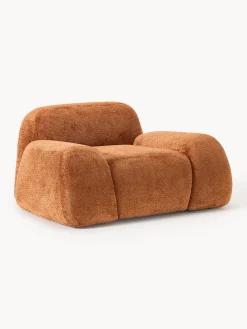 Sillones Pequeños|Sillones>Westwing Collection Sillón de borreguillo bouclé Wolke Borreguillo bouclé terracota