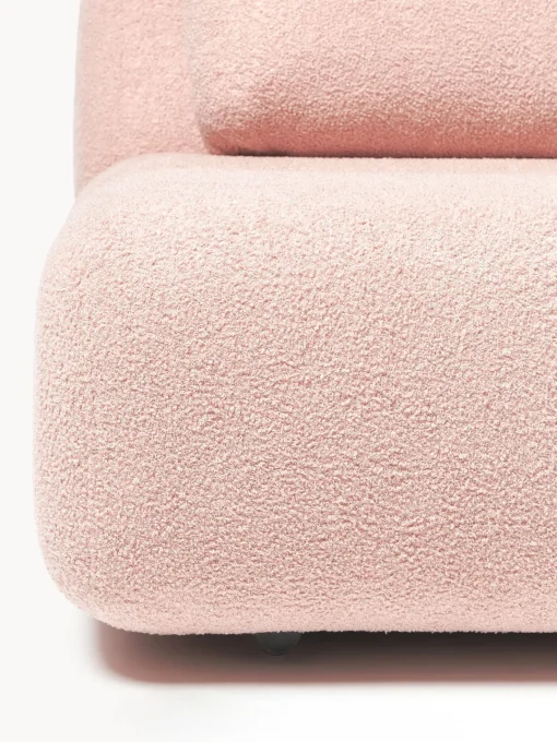 Butacas|Sillones>Westwing Collection Sillón de borreguillo Caterpillar Boreguillo rosa claro