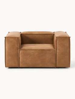 Butacas|Sillones></noscript>Westwing Collection Sillón de cuero reciclado Lennon Cuero marrón