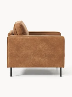 Butacas|Sillones></noscript>Westwing Collection Sillón de cuero reciclado Hunter Cuero marrón