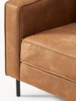 Butacas|Sillones></noscript>Westwing Collection Sillón de cuero reciclado Hunter Cuero marrón