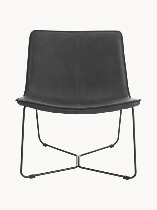 Sillones Pequeños|Sillones>Ellos Home Sillón de cuero sintético Barrel